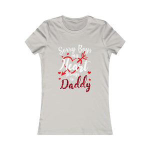 Sorry Boys My Heart Belongs To Daddy Women's T-shirt - Military Republic