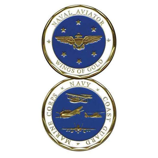 Naval Aviator ''Wings Of Gold'' Challenge Coin - Military Republic