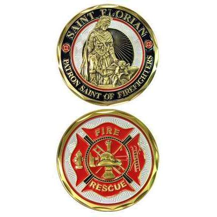 St. Florian Firefighter Challenge Coin - Military Republic