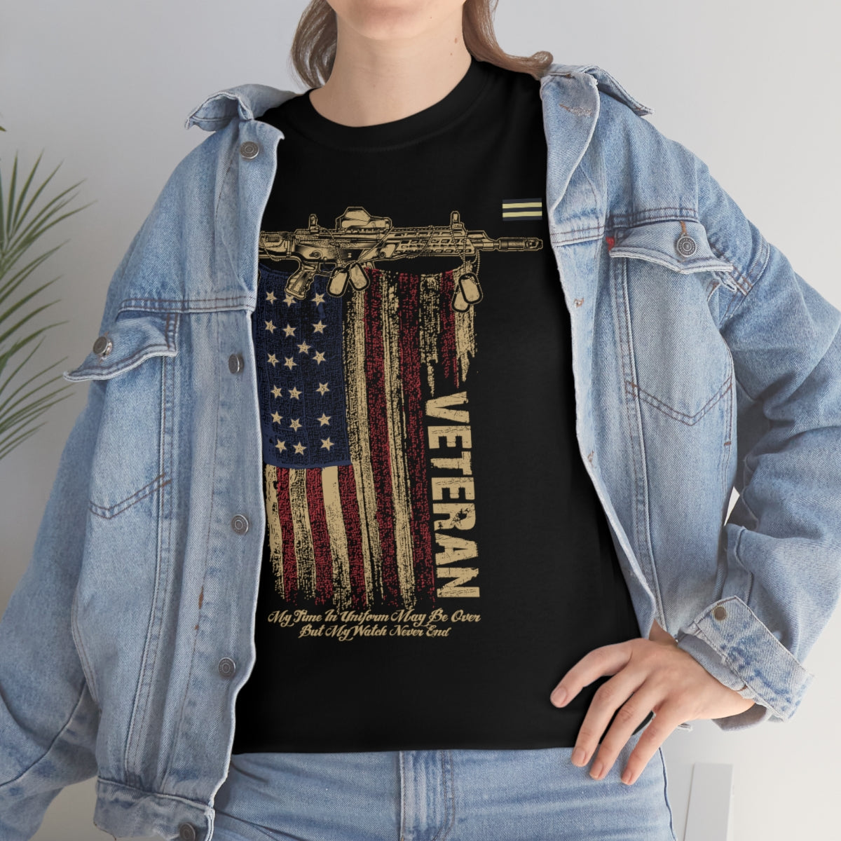 Patriotic US Flag Design T-shirt