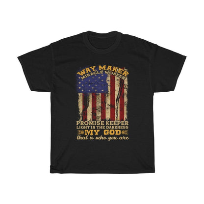 Way Maker, Miracle Worker, Promise Keeper - Light in the Darkness T-shirt - Military Republic