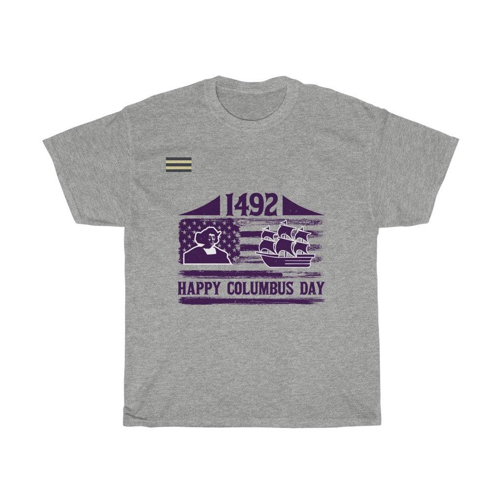 Happy Columbus Day  T-shirt - Military Republic