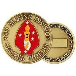 2nd Marine Division Challenge Coin (38MM inch) - Military Republic