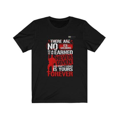 Freedom is not Given it is Earned T-shirt - Military Republic