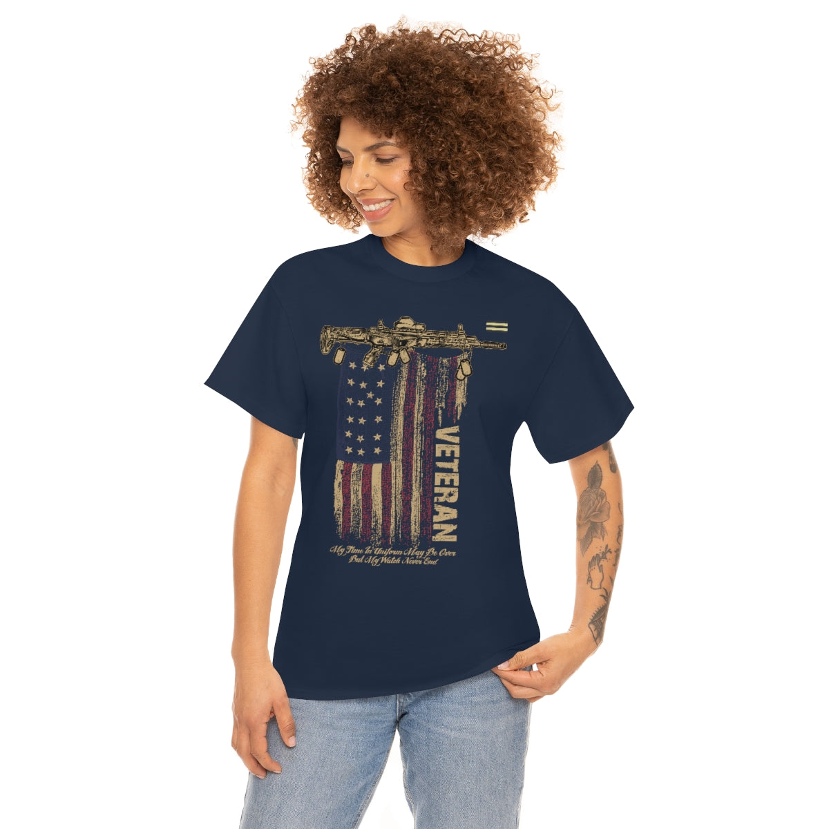 Patriotic US Flag Design T-shirt