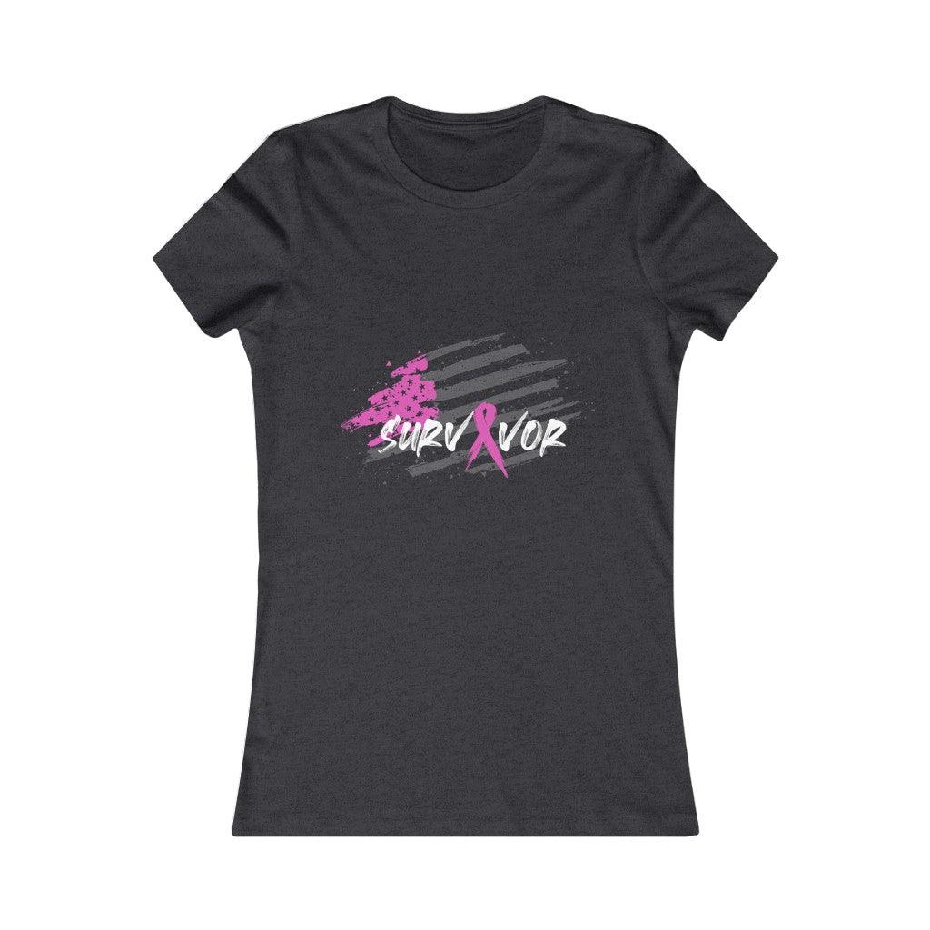 Breast Cancer I Survive  T-shirt - Military Republic