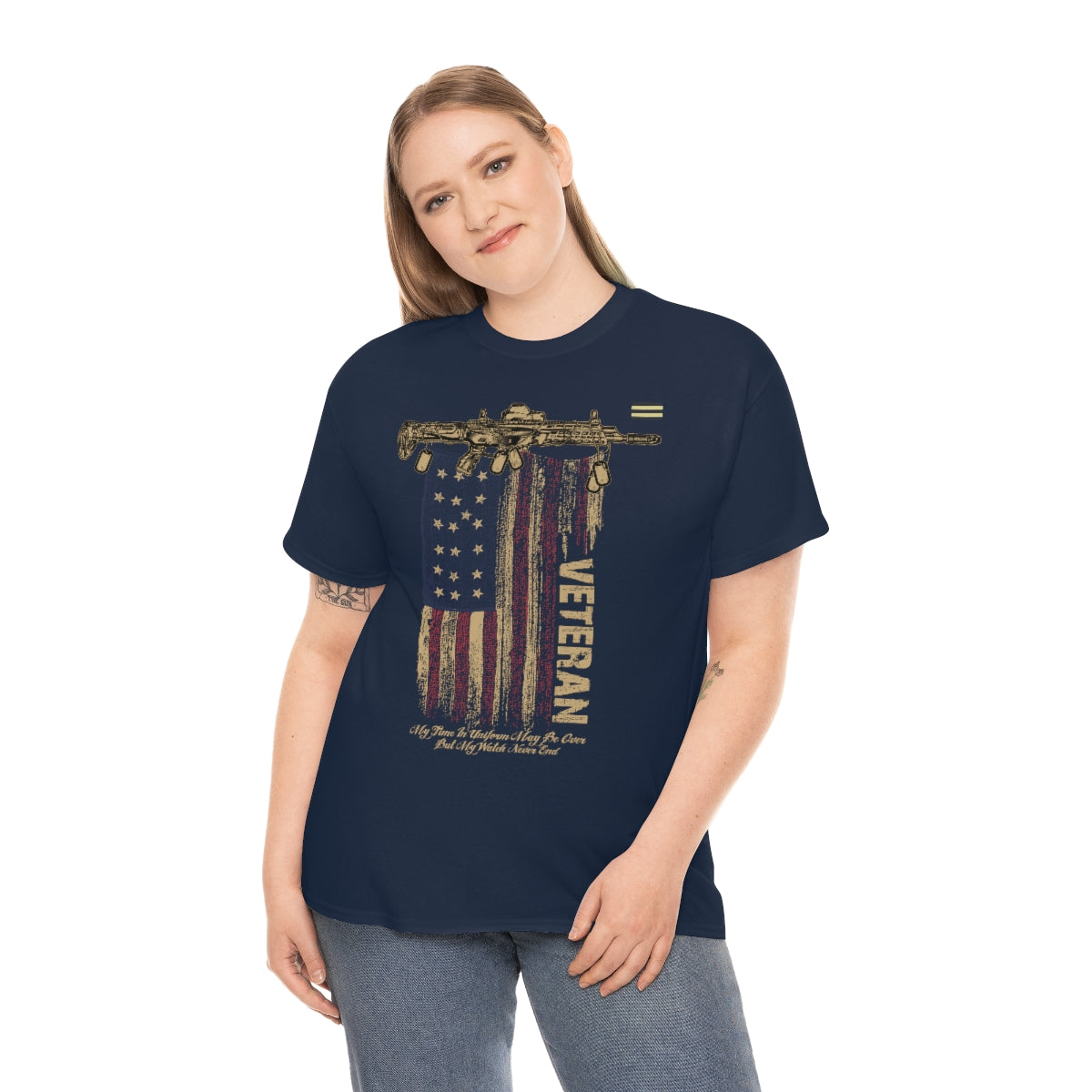 Patriotic US Flag Design T-shirt