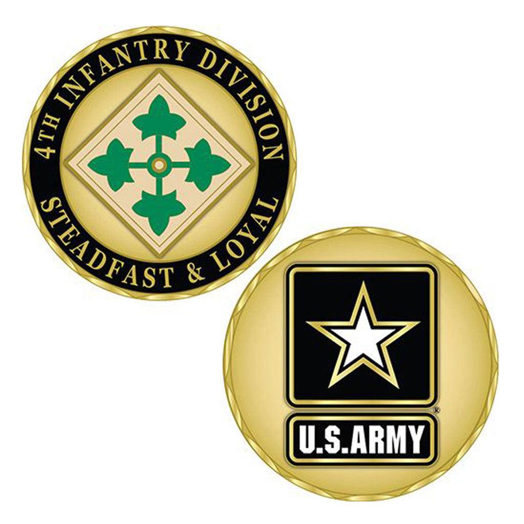 4th Infantry Division Army Challenge Coin - Military Republic