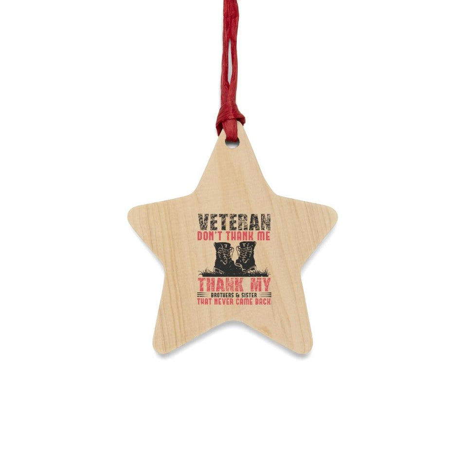 Thank You Veteran's Christmas Ornament - Military Republic