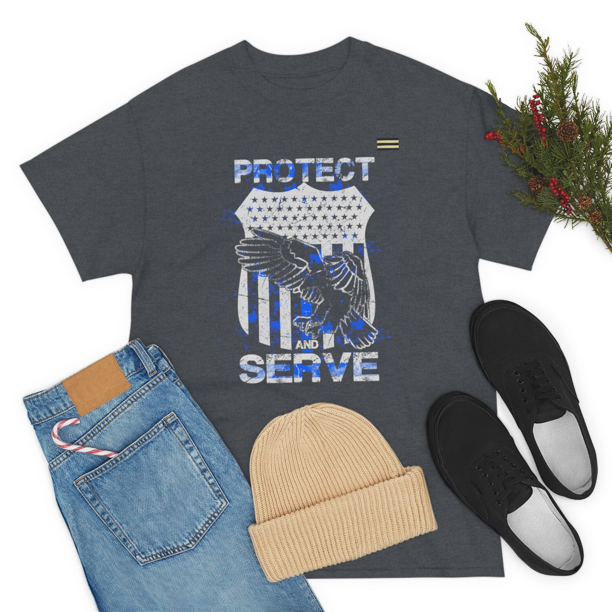 Protect and Serve Law Enforcement T-shirt