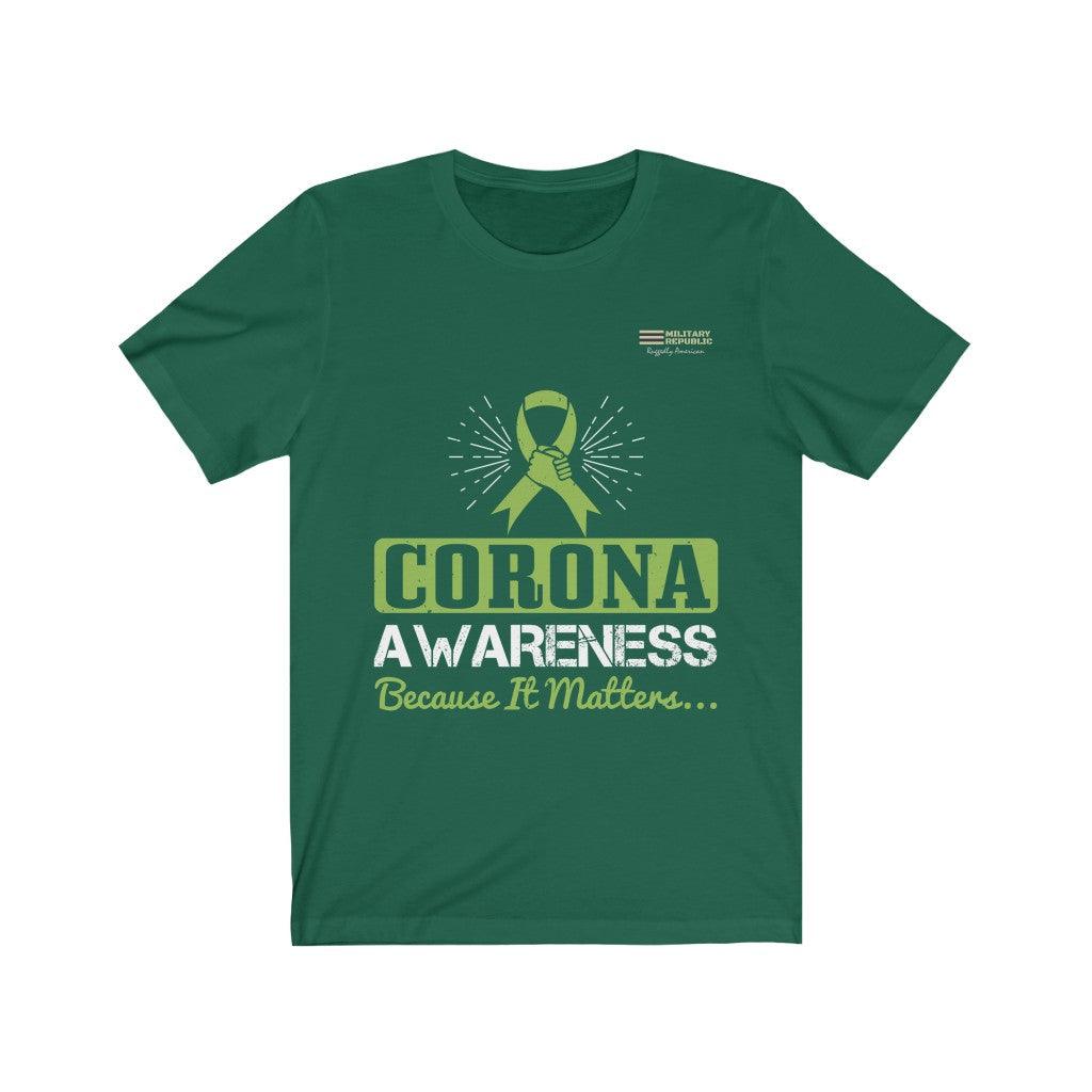 Corona Awareness Because It Matters - T-shirt - Military Republic