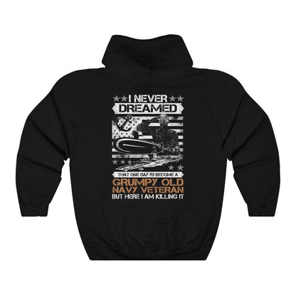 Grumpy Old Navy Veteran Hoodie - Military Republic