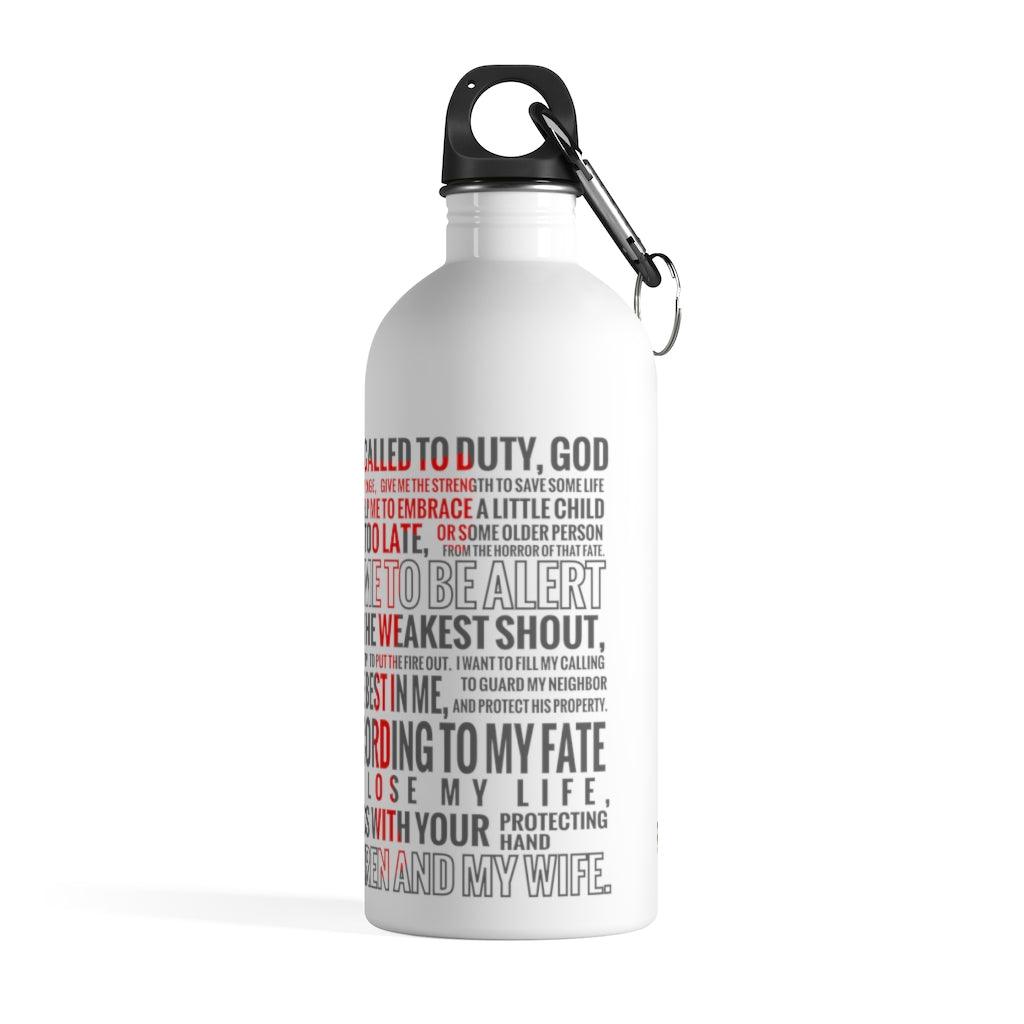 Fireman's Prayer Stainless Steel Water Bottle - Military Republic