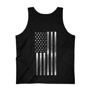The American Flag - Men's Sleeveless Preshrunk Cotton Tee - Military Republic