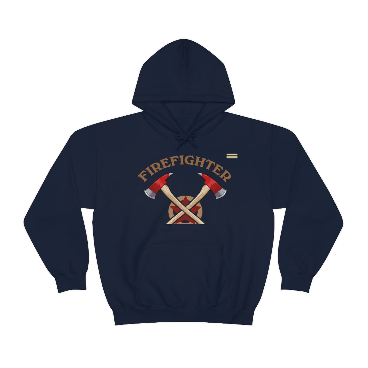 Awesome Fire Fighter With an Axe and Star Hoodie