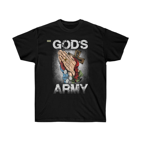 God's Army Flag and Cross Christian T-shirt