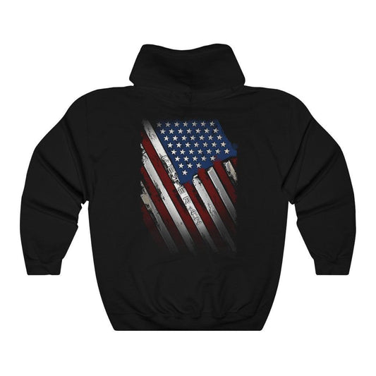 Veteran Diagonal American Flag Hoodie - Military Republic