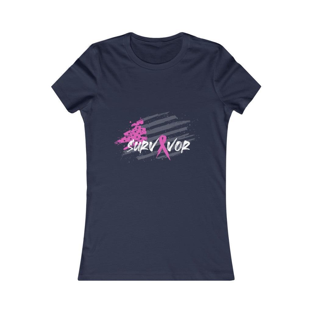 Breast Cancer I Survive  T-shirt - Military Republic