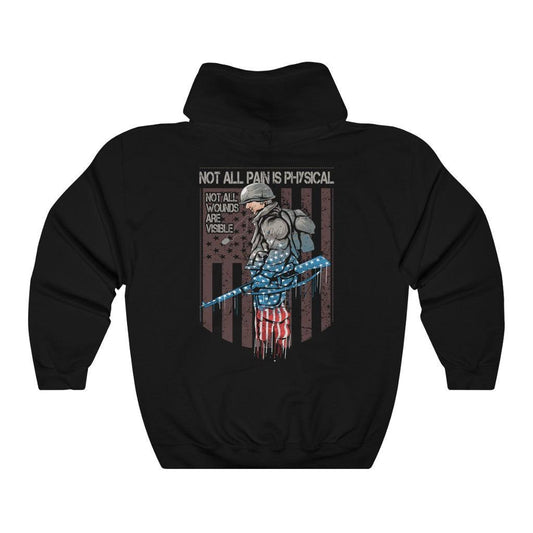 Not All Pain Is Physical Hoodie - Military Republic