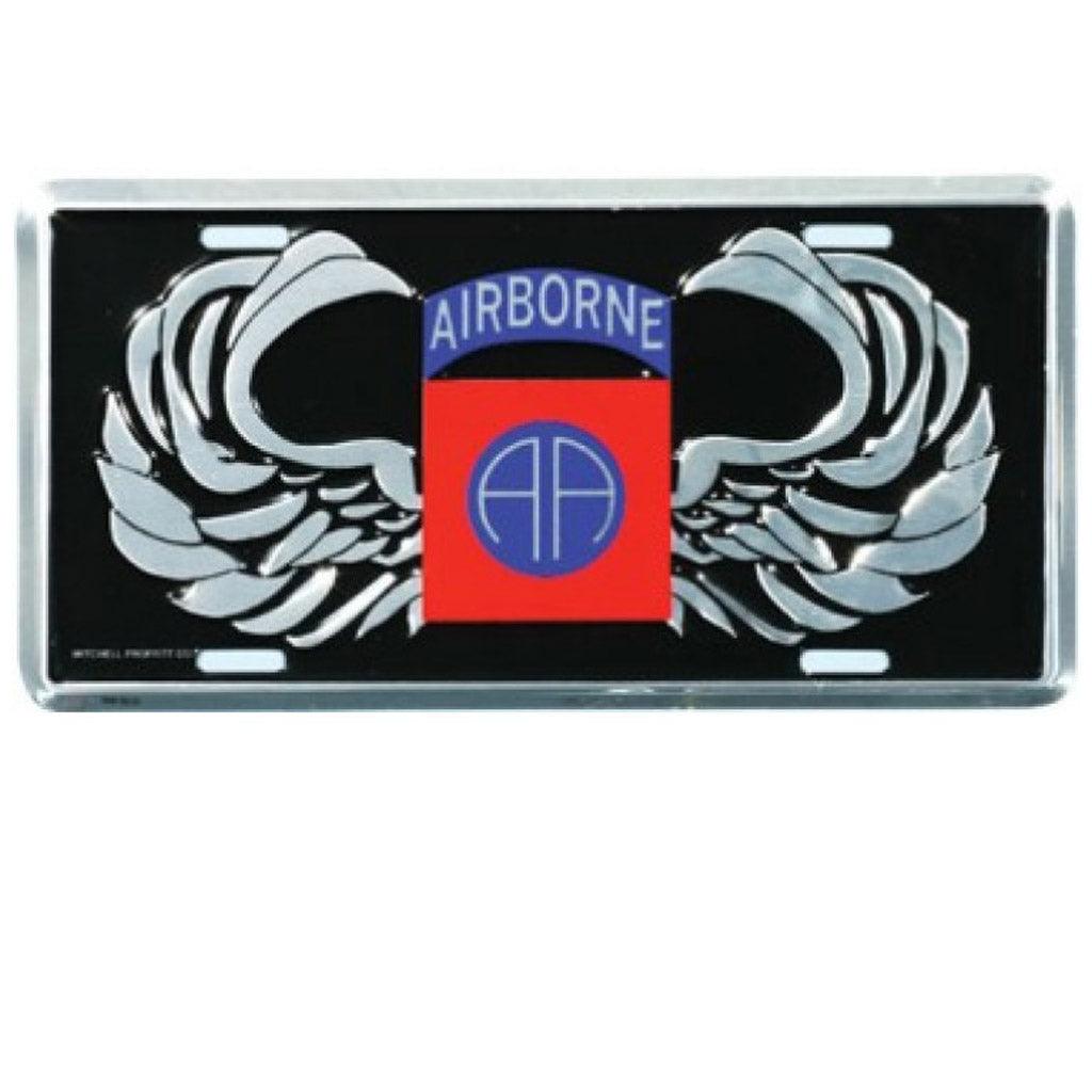 82nd Airborne AA Wings License Plate - Military Republic