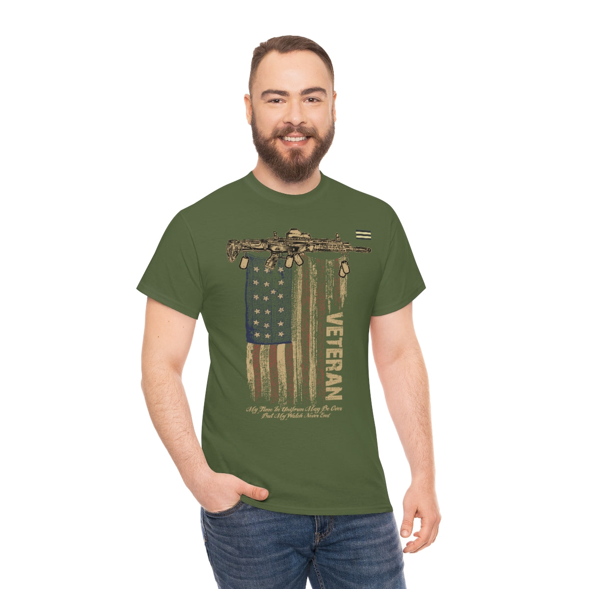 Patriotic US Flag Design T-shirt