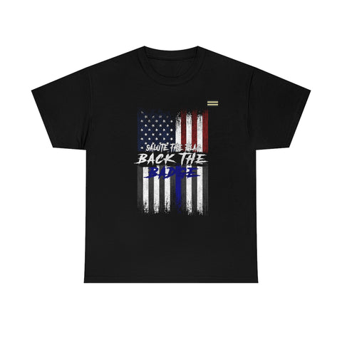 Salute the flag Law Enforcement T-Shirt