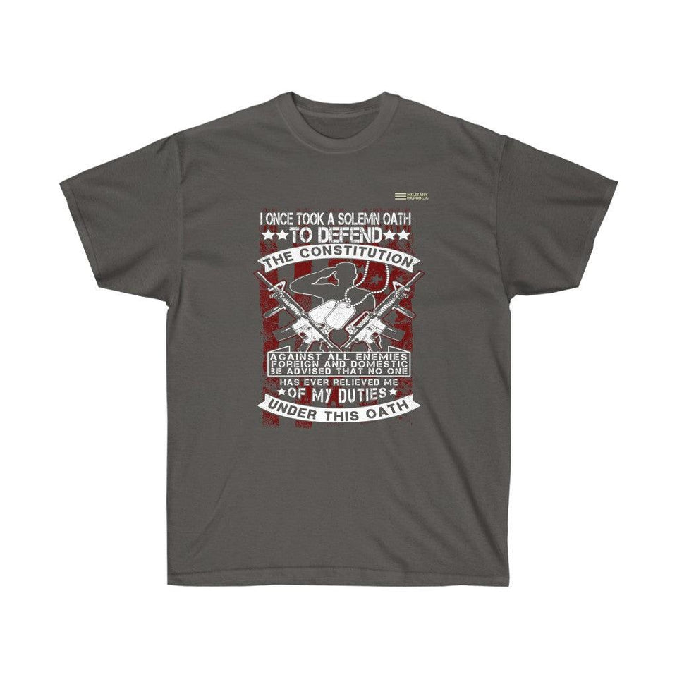 I Took an Oath to Defend the Constitution Veteran - T-shirt - Military Republic