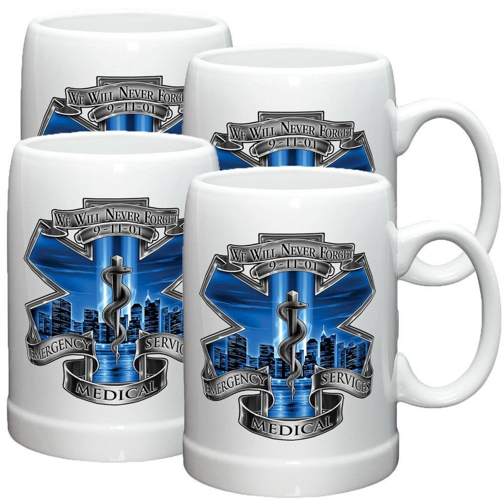 9/11 EMS Blue Skies Stoneware Mug Set-Military Republic