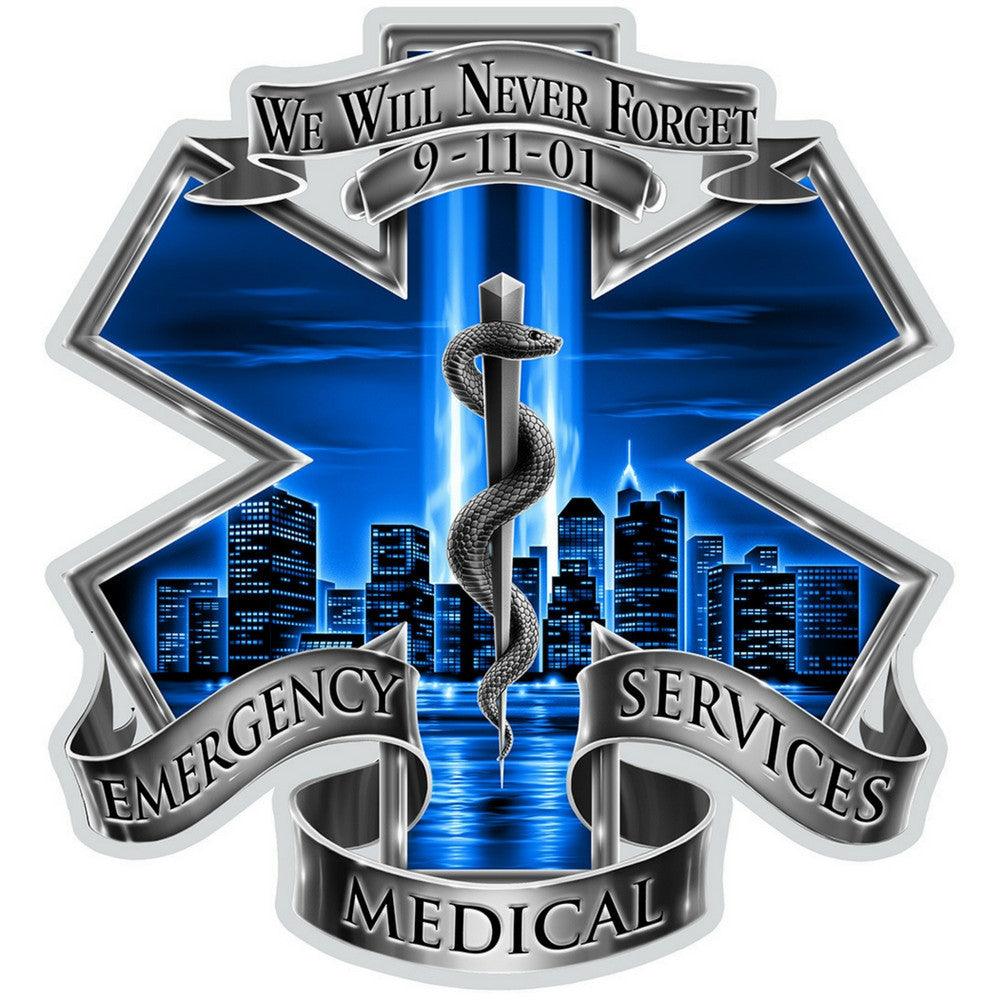 9/11 EMS Decal-Military Republic
