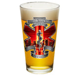 9/11 EMS Red Skies Pint Glasses-Military Republic