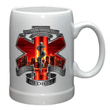 9/11 EMS Red Skies Stoneware Mug Set-Military Republic
