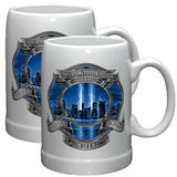 9/11 Firefighter Blue Skies Stoneware Mug Set-Military Republic