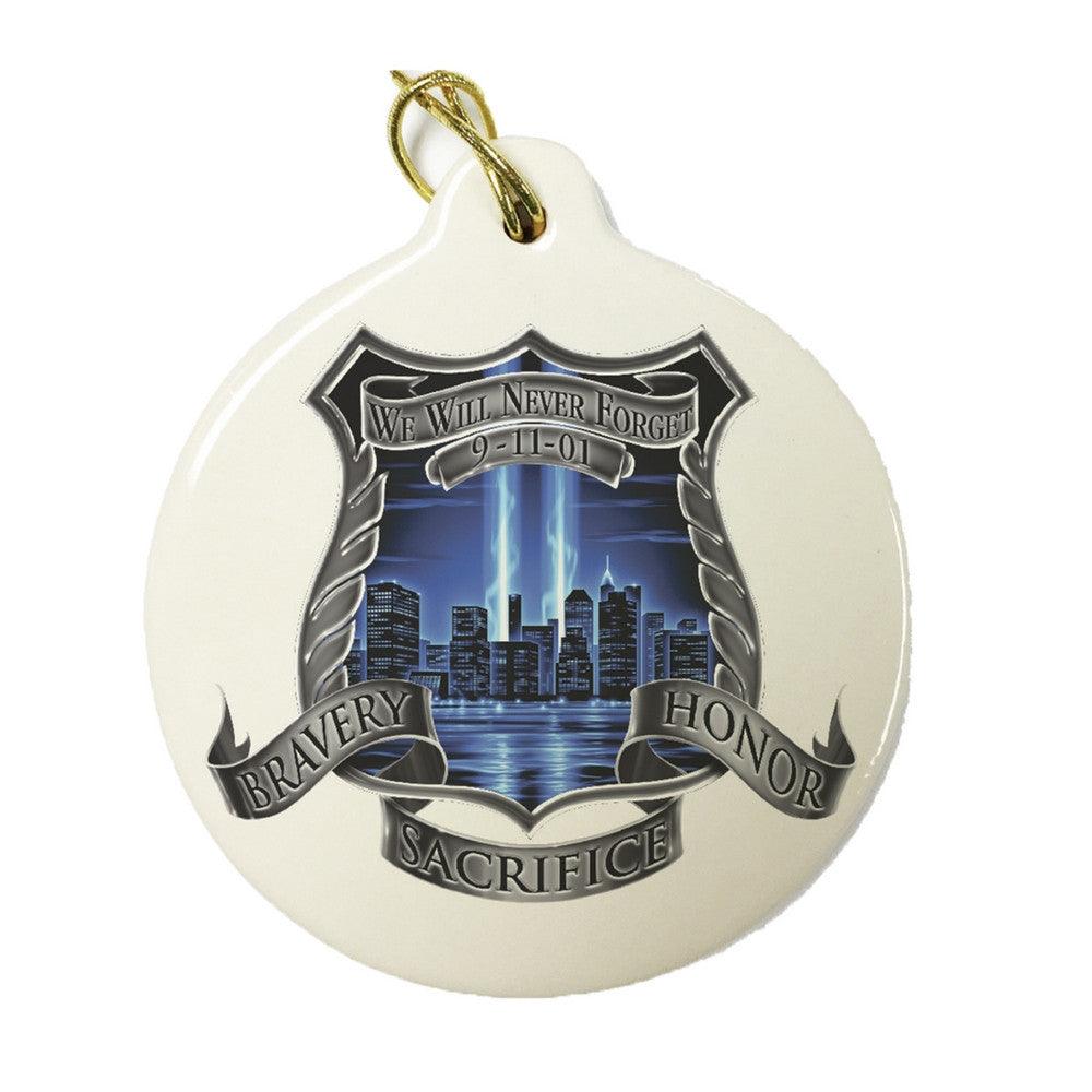 9/11 Police Christmas Ornament-Military Republic