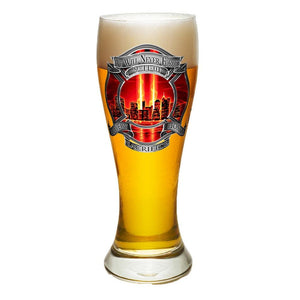 9/11 Police Red Skies Pilsner Glass Set-Military Republic
