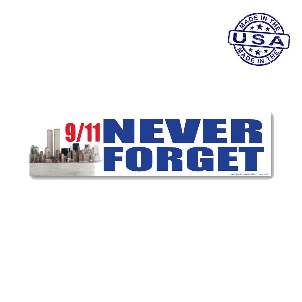 United States Firefighter 9/11 Bumper Strip Magnet (10.88" x 2.88") - Military Republic