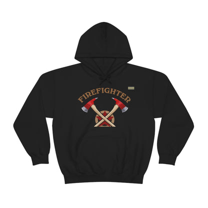 Awesome Fire Fighter With an Axe and Star Hoodie