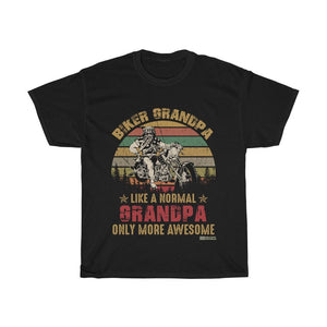Awesome Biker GrandPa T-shirt - Military Republic