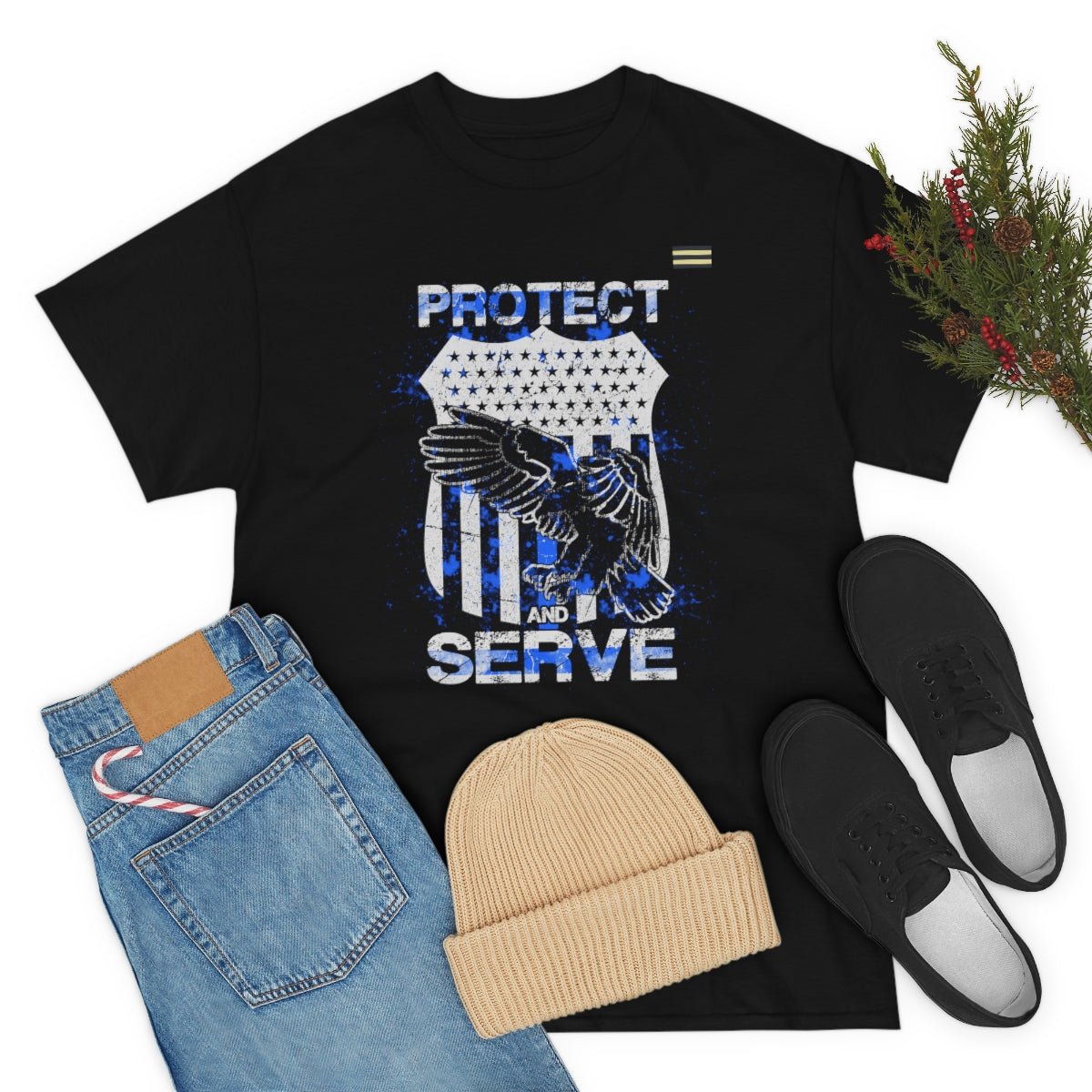 Protect and Serve Law Enforcement T-shirt