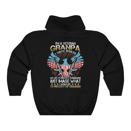 Im A Veteran Grandpa Hoodie - Military Republic