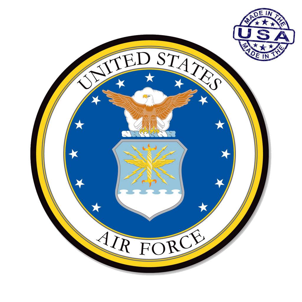 United States Air Force Seal Circle Sticker (5") - Military Republic