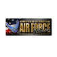 United States Air Force Veteran Chrome Bumper Strip Magnet (7.75" x 2.88") - Military Republic
