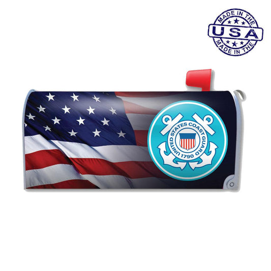 United States Coast American Flag Mailbox Cover Magnet (21" x 18.38") - Military Republic