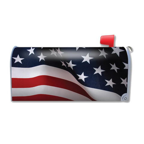 United States Patriotic Flag Mailbox Cover Magnet (21" x 18.38") - Military Republic