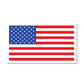United States Patriotic American Flag Rectangle Magnet (7" x 4") - Military Republic