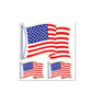 United States Patriotic American Flag Sticker Pack (6" x 6") - Military Republic