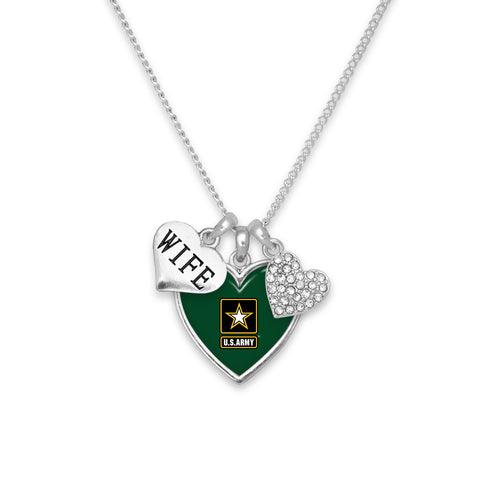 U.S. Army® Amara Necklace with Wife Accent - Military Republic