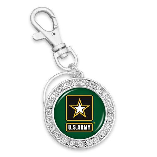 U.S. Army® Round Crystal Key Chain - Military Republic