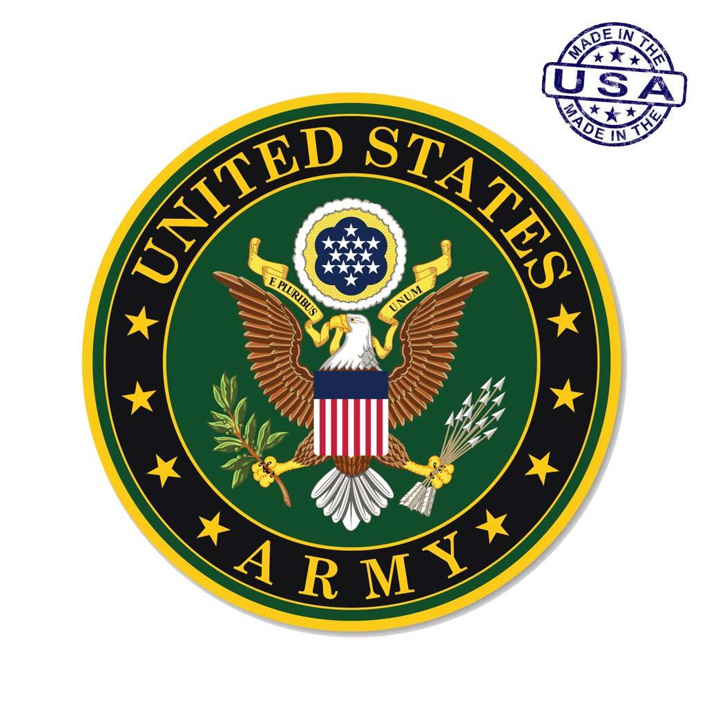 United States Large Army Seal Sticker (11.5" x 11.5") - Military Republic