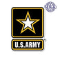 United States Army Star Logo Sticker (3.9" x 4.9") - Military Republic