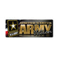 United States Army Veteran Chrome Bumper Strip Magnet (7.75" x 2.88") - Military Republic